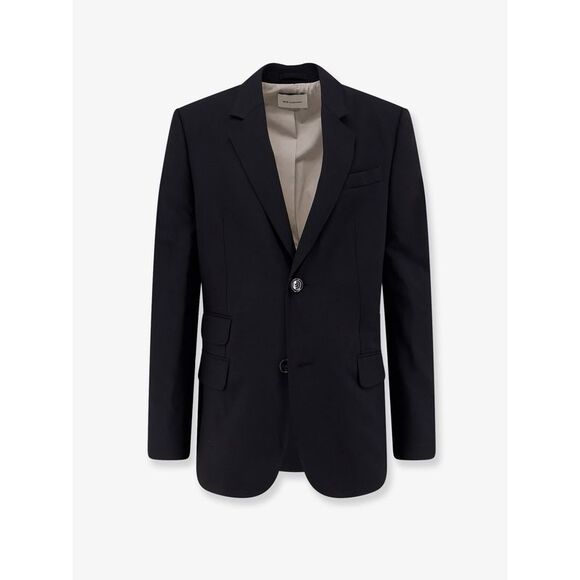 Ami Paris Men Single-Breasted Virgin Wool Blazer